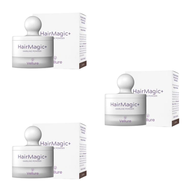 Vellure™ Haarlijn Poeder | Herontdek een natuurlijk vollere haarlijn binnen 2 minuten