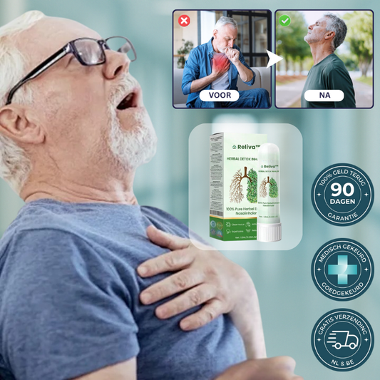 Reliva™ Longreiniger | Adem weer diep en vrij binnen 15 minuten