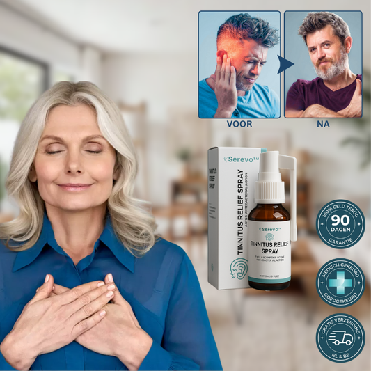 Serevo™ Oorspray | Herontdek rust en tinnitusverlichting in slechts 5 minuten