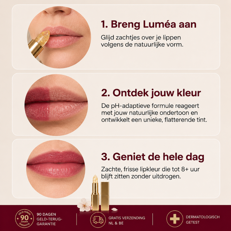 Luméa™ Adaptieve Lipkleur | Voor frisse, zachte lippen zonder harde lipstick-look